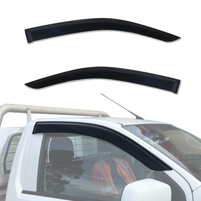 AUSGO Injection Weather Shields for Holden Colorado RG Series Single / Extra Cab 2012-2020 Weathershields Window Visors