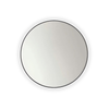 Barelli Signature Framed Round Front Edge-Lit LED Mirror Black -  800 x 800mm