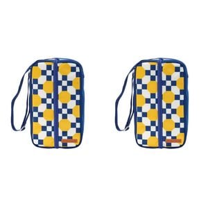 2PK Annabel Trends Picnic Bottle Bag 35x18cm - Retro Tile