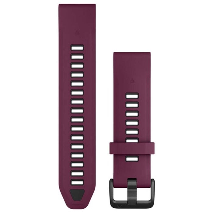 Garmin Quickfit 20 Silicone Band - Merlot/graphite