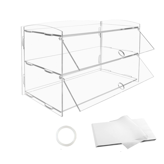 Alston 2-tier Bakery Display Case Cabinet Pastry Acrylic Cupcake Donuts Cake Pastry
