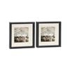 Nicola Spring 10" x 10" Black 3D Box Photo Frames - 6" x 6" Mount - Pack of 2
