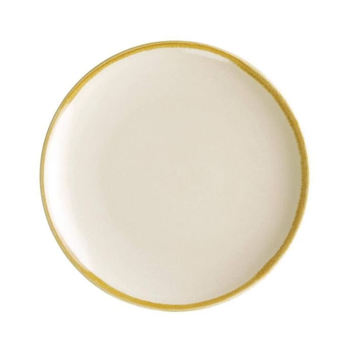 Olympia Kiln Sandstone Round Coupe Plates 178mm Pack of 6