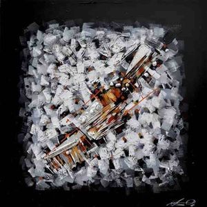 Modern Furniture Oil Painting 100x100cm on Wooden Canvas