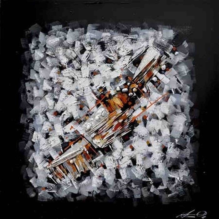Modern Furniture Oil Painting 100x100cm on Wooden Canvas