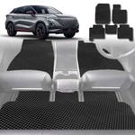 6D Diamond Car Floor Mats for Chery OMODA 5 2023-Current-Full Set-Black-Outback GT