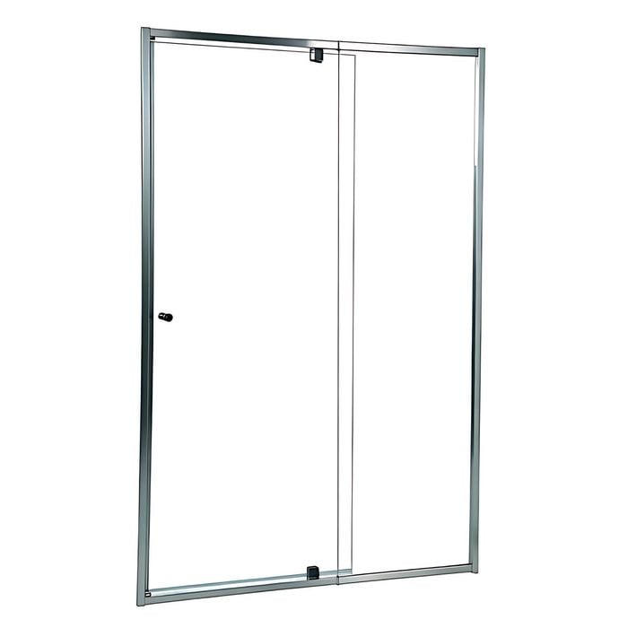 Rick McLean's Smart Pivot Front Only Showerscreen Adj 1370-1520mm Silver