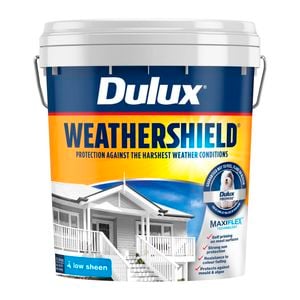 Dulux 15L Ultra Deep Low Sheen Weathershield Exterior Paint