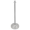 Bolero Flat Top Barrier Post Stainless Steel Stanchion Crowds Queue Control 950mm