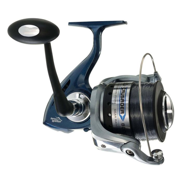 Jarvis Walker Crusader 8000 Spinning Fishing Reel With Monofilament Line