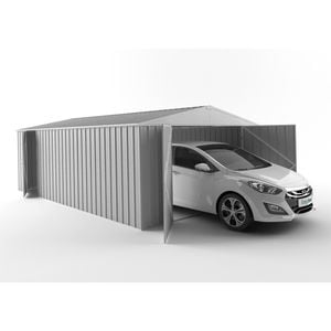 EnduraShed 4.5 x 3 x 2.4m Tall Garage Workshop - Zincalume