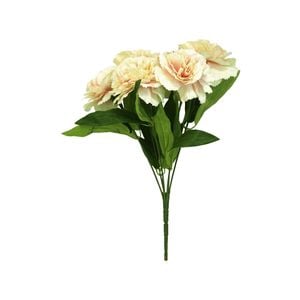 30cm Cream Carnation Artificial Flower Posy