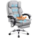 ALFORDSON Office Desk Chair Fabric Light Grey