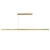 Oriel Lighting Shard Slimline Tricolour LED Pendant Light Satin Brass 1500cm