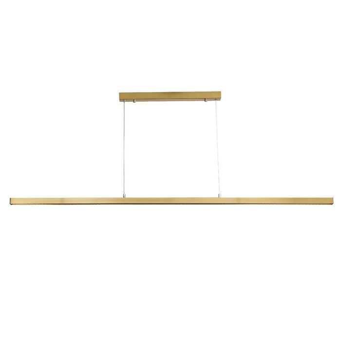 Oriel Lighting Shard Slimline Tricolour LED Pendant Light Satin Brass 1500cm