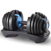 Powertrain 24kg Adjustable Dumbbell Home Gym Exercise Weights Free Workout Blue