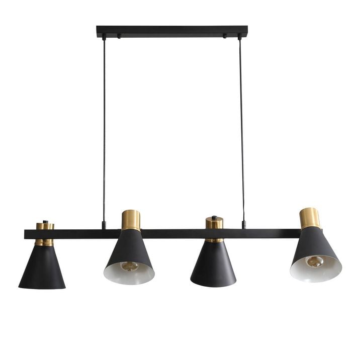 Oriel Lighting Norbert 4lt Linear Spot Pendant Light Satin Brass