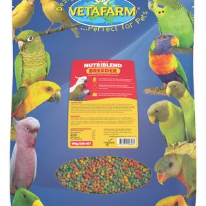 Vetafarm Nutriblend Breeder Complete Diet for Breeding Parrots 10kg