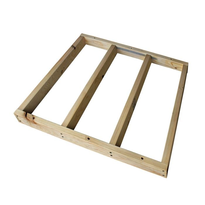 1144 x 1144mm Modular Decking 90 x 45mm Ekodeck Base Frame Flat Packed
