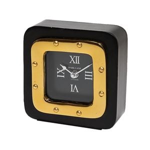 Ssh Collection Retro Large Desk Clock - Black And Gold