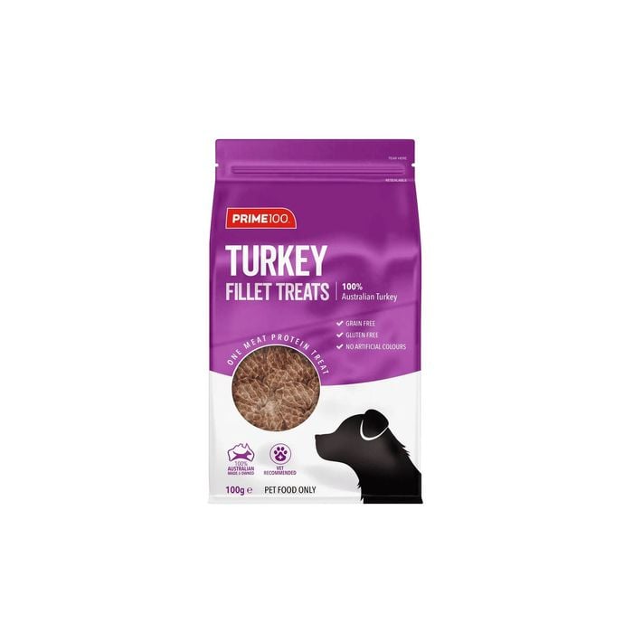 Prime100 Spt Turkey Fillet Dog Treats 100g