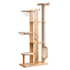 Solid Wood Multi-Level Cat Tower - 183cm