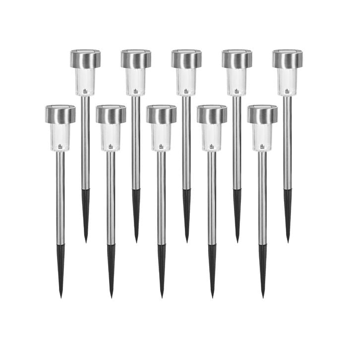 Click 26.5cm Stainless Steel Pathway Light - 10 Pack