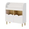 Oikiture Kids Storage Organiser Rack Toddler Bookshelf Toy Shelves White