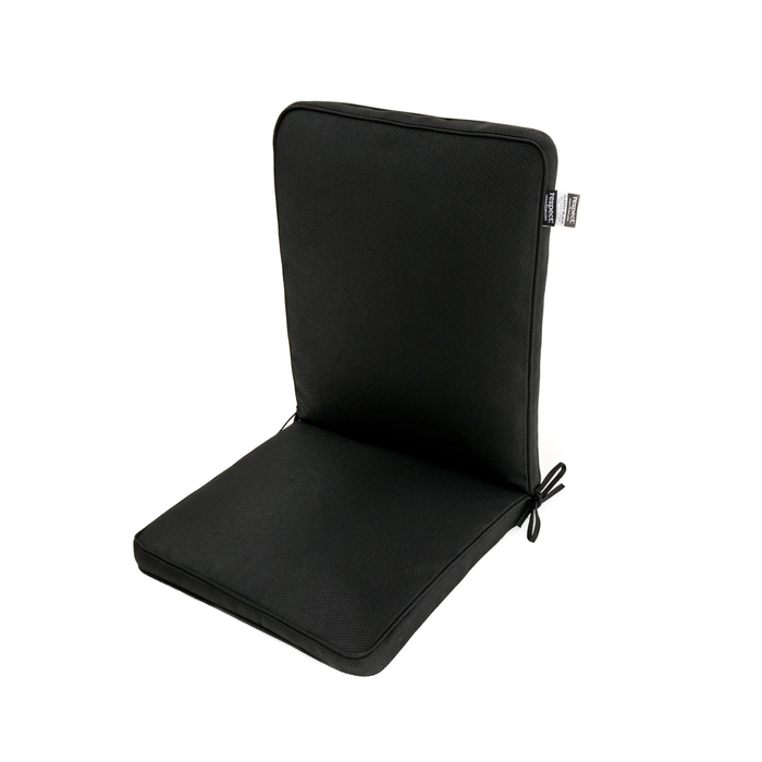 Respect Black Midback Outdoor Cushion