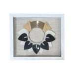 Framed Wall Art | Brown & Natural Tribal Necklace | 55x65cm