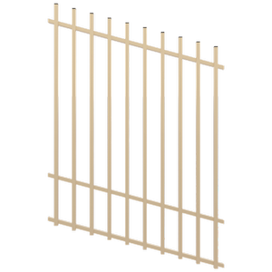 ProtectorAl 0350-1200W x 1500H Primrose Batten Pool Fence Panel Raked Up to 15º