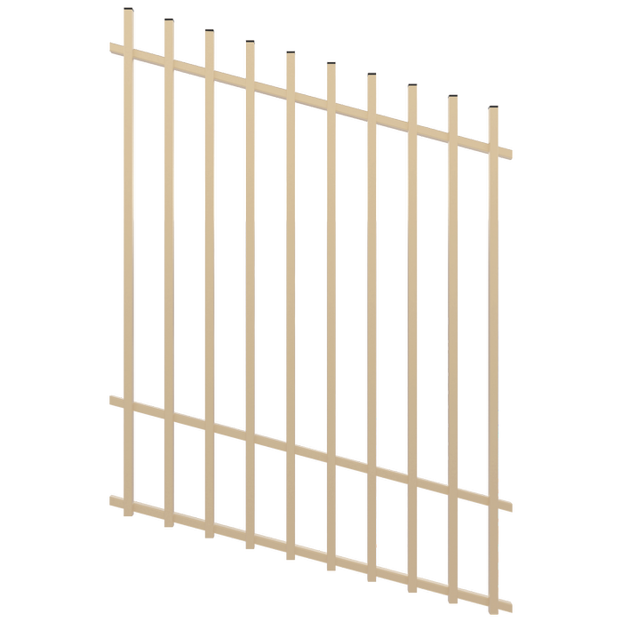 ProtectorAl 0350-1200W x 1500H Primrose Batten Pool Fence Panel Raked Up to 15º
