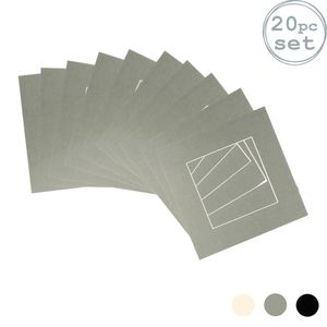 20x Picture Photo Mounts - To Fit Frame Size 10 x 10" for Image Size 6 x 6"
