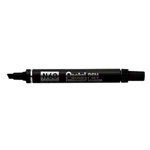 Pentel N60 Chisel Point Permanent Marker 12pcs (Black)