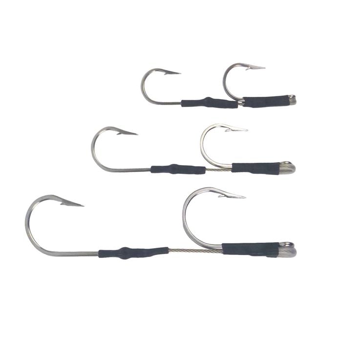 Swimerz Double Hooks, Inline Double, 8/0, Qty 3