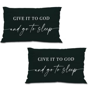 Catzon 2 Pcs Summer Lumbar Pillow Covers Linen Pillowcase for Home Decor-Set 18