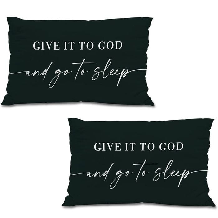 Catzon 2 Pcs Summer Lumbar Pillow Covers Linen Pillowcase for Home Decor-Set 18