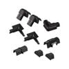 D-Line 10 Piece Cable Management Smooth Fit Cover Accessory Kit - Suitable for 30 x 15mm Trunking