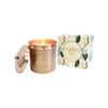 Iron/Wax 12cm Scented Tealight Candle Spun Copper White Orchid
