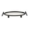 Elegant Collections Black Eliza Oval Tray