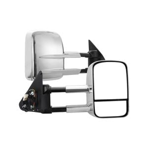 San Hima Towing Mirrors Extendable For Nissan Patrol Gu Y61 1997- 2016 Silver