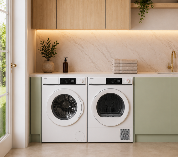 Sharp - Gallery - The Perfect Pair Laundry Solution for a Stylish Look in White - Brand Page