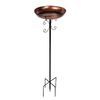 Toque Bird Bath Feeder Outdoor Garden Freestanding Metal Weather Resistant 100cm