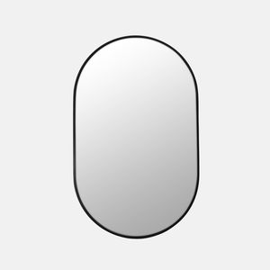 Future Glass Inara Pill Mirror - 900 x 560mm - Matte Black