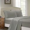 Fabric Fantastic 1000tc Ultra Soft Double Size Bed Grey Flat & Fitted Sheet Set