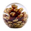 Leni Handcrafted Floral Resin Sphere W/ Real Pinecone Clear 8x7.5cm