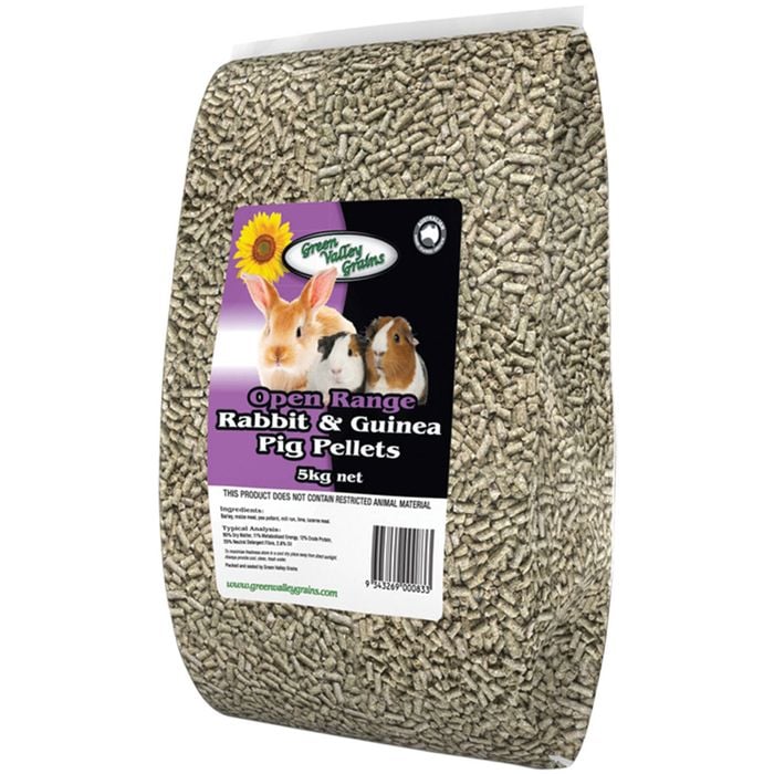 Green Valley Rabbit & Guinea Pig Pellets Nutritious Food 5kg - Bunnings ...