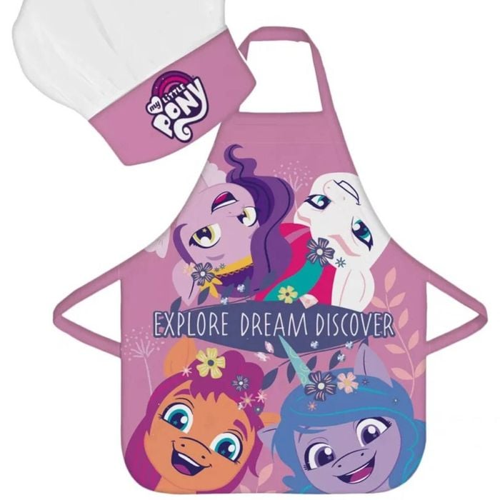 My Little Pony Pink Apron And Chef's Hat Set