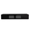 2.4m Black Glacia Floating TV Unit
