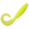 ZMan StreakZ Curly TailZ 4" Soft Plastic Fishing Lure Hot Chartreuse